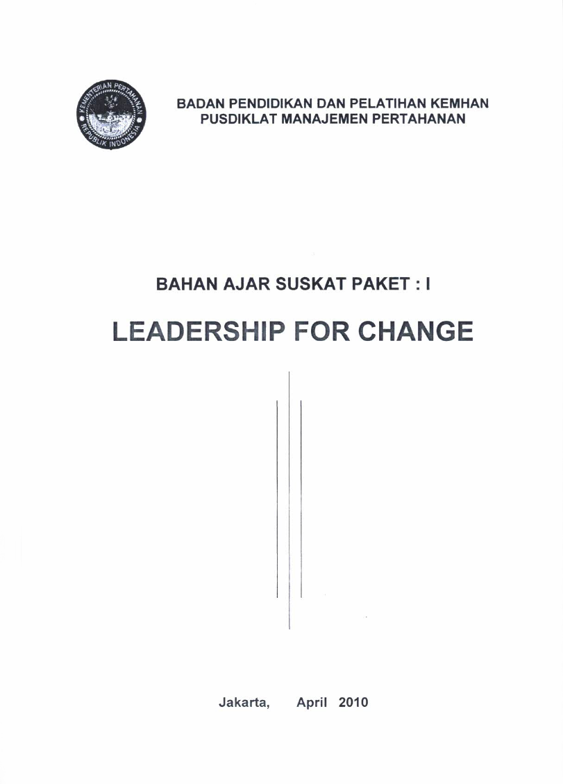 BAHAN AJAR SUSKAT PAKET I - LEADERSHIP FOR CHANGE