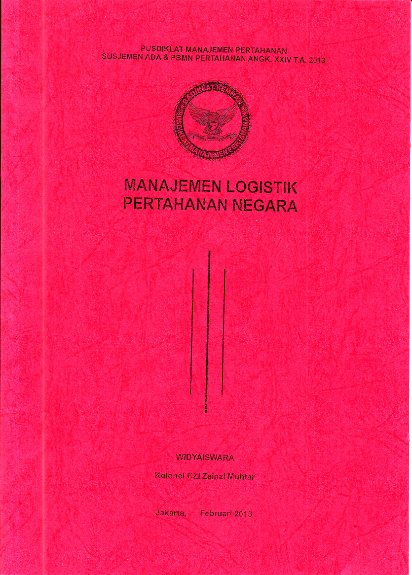 MANAJEMEN LOGISTIK PERTAHANAN NEGARA