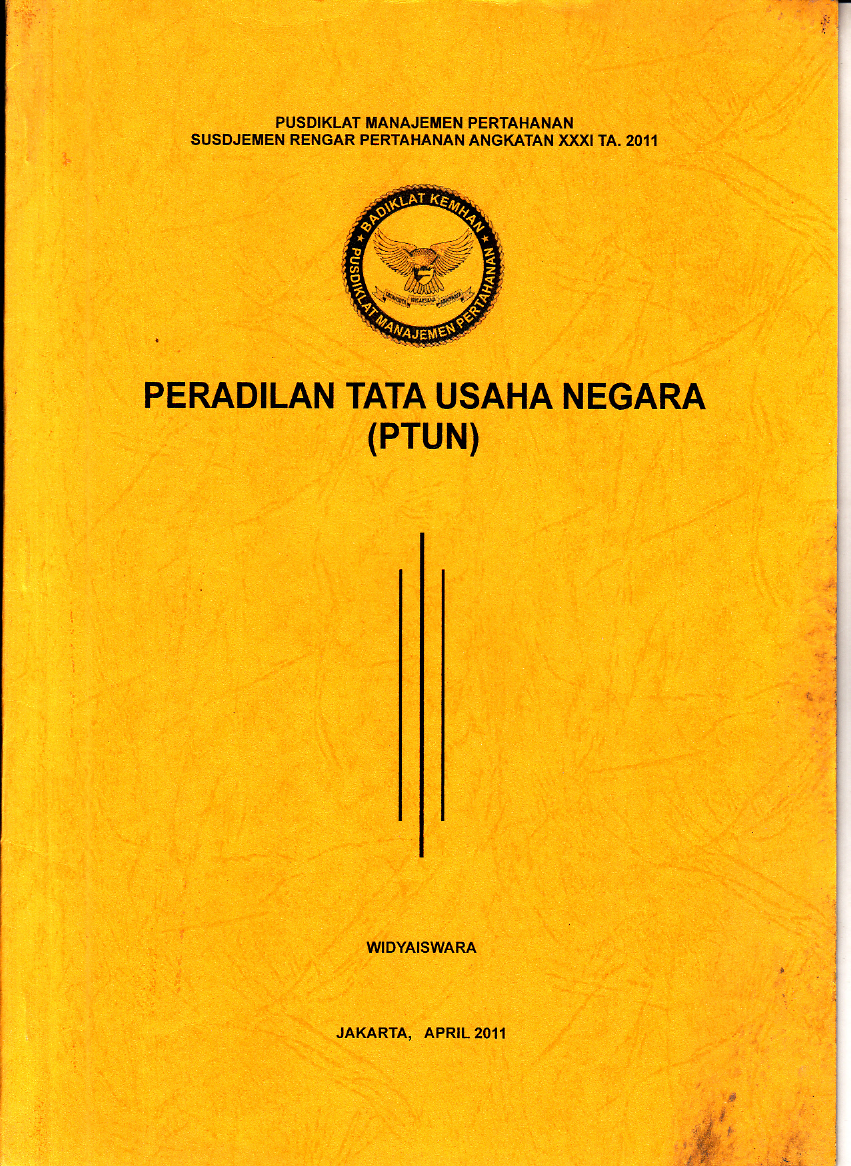 PERADILAN TATA USAHA NEGARA (PTUN)