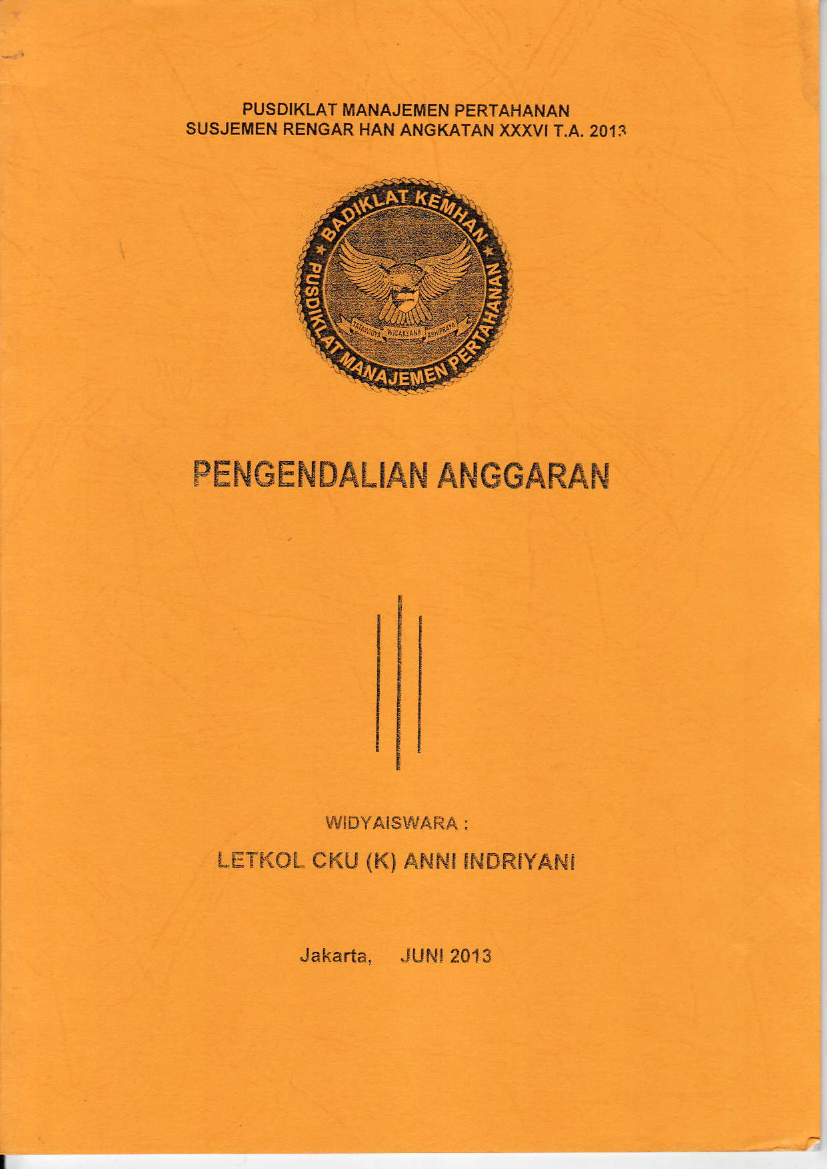 PENGENDALIAN ANGGARAN