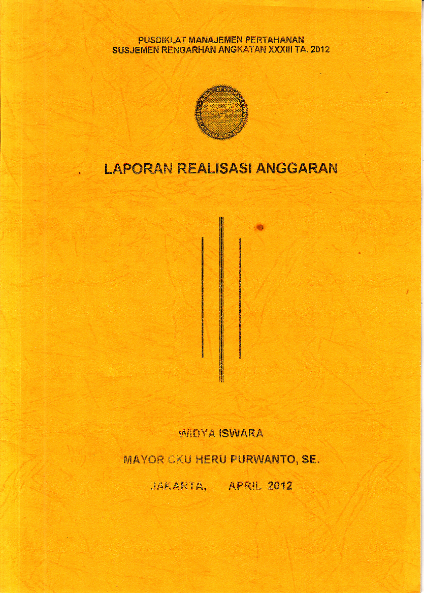 LAPORAN REALISASI ANGGARAN