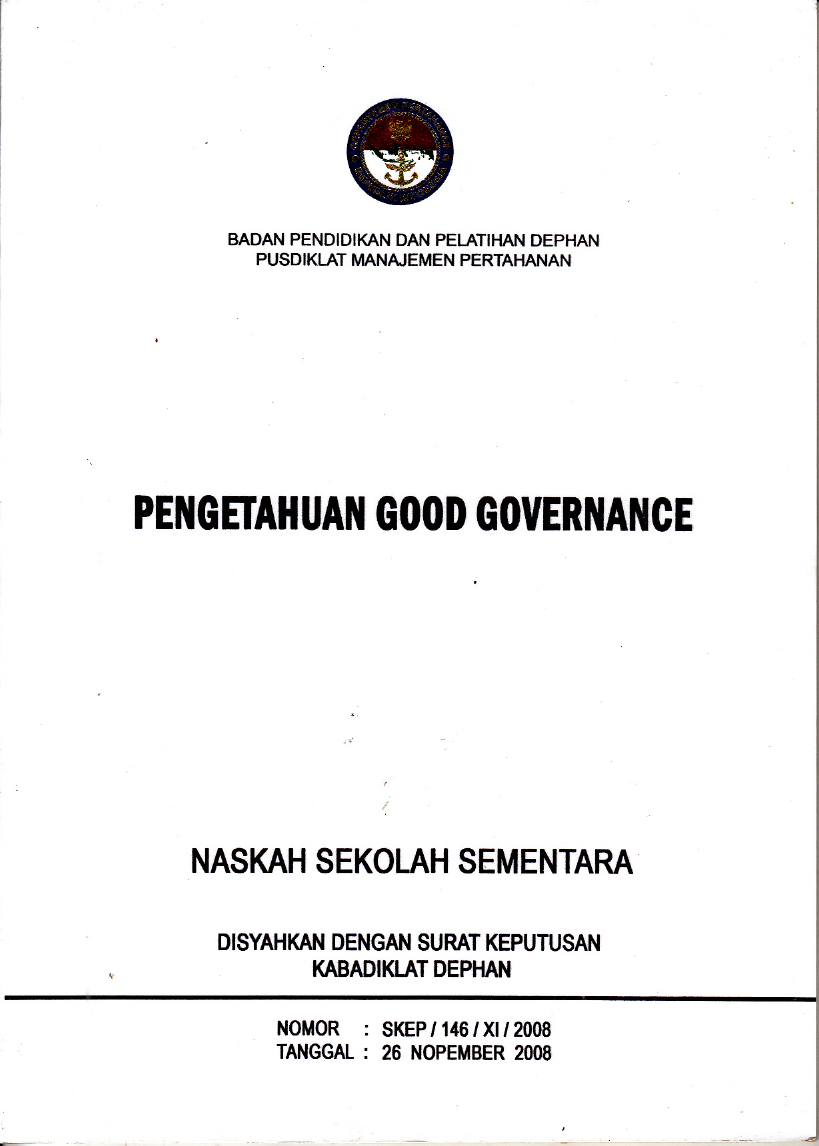 PENGETAHUAN GOOD GOVERNANCE