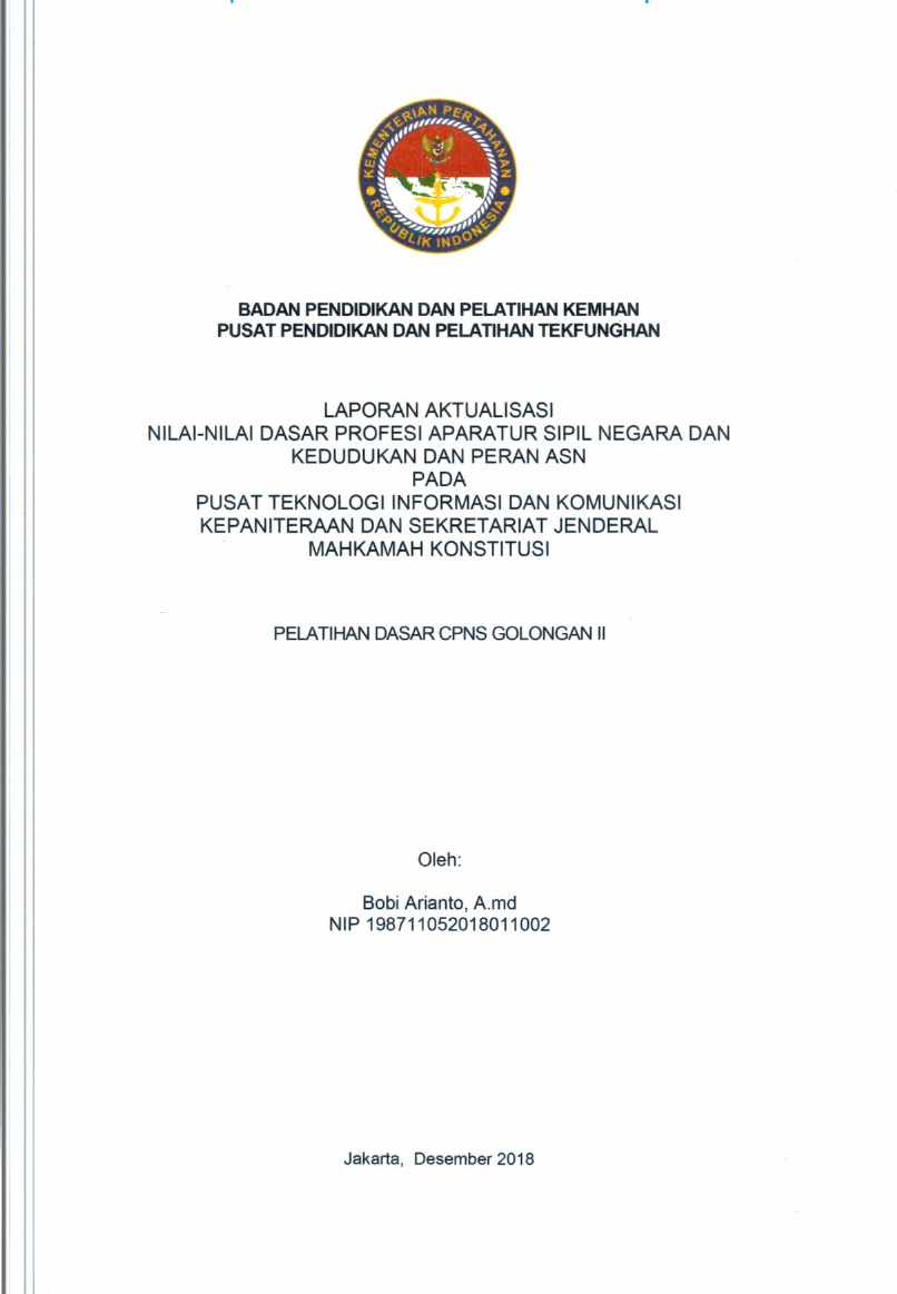 PUSAT TEKNOLOGI INFORMASI DAN KOMUNIKASI KEPANITERAAN DAN SEKRETARIAT JENDERAL MAHKAMAH KONSTITUSI