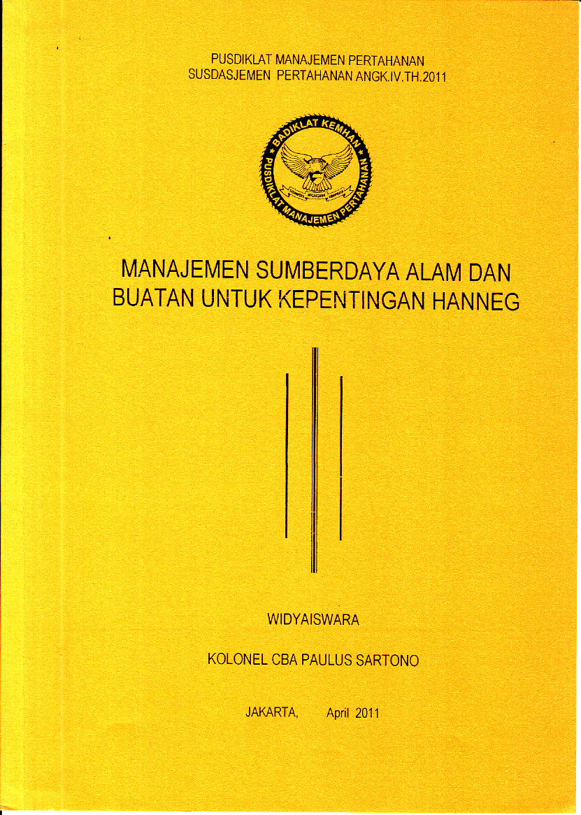 MANAJEMEN SUMBERDAYA ALAM DAN BUATAN UNTUK KEPENTINGAN HANNEG