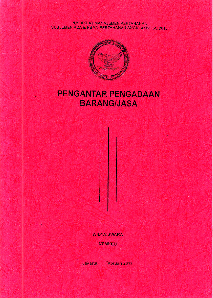PENGANTAR PENGADAAN BARANG/JASA