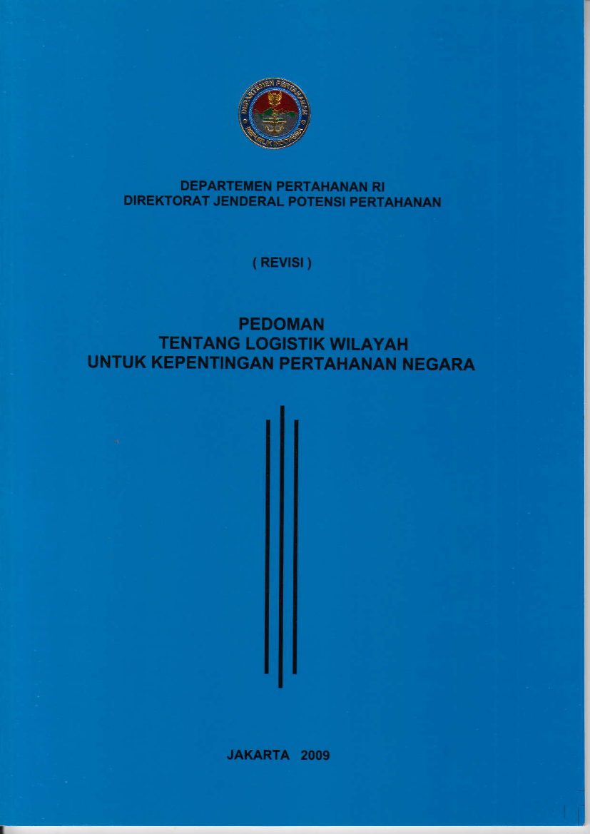 PEDOMAN TENTANG LOGISTIK WILAYAH UNTUK KEPENTINGAN PERTAHANAN NEGARA
