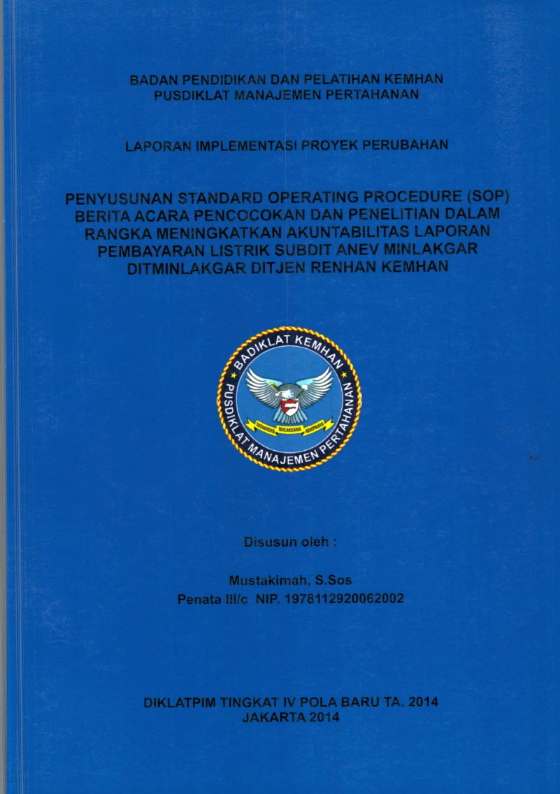 PENYUSUNAN STANDAR OPERATING PROCEDURE (SOP)