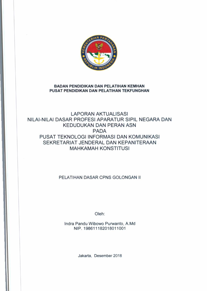 PUSAT TEKNOLOGI INFORMASI DAN KOMUNIKASI KEPANITERAAN DAN SEKRETARIAT JENDERAL MAHKAMAH KONSTITUSI