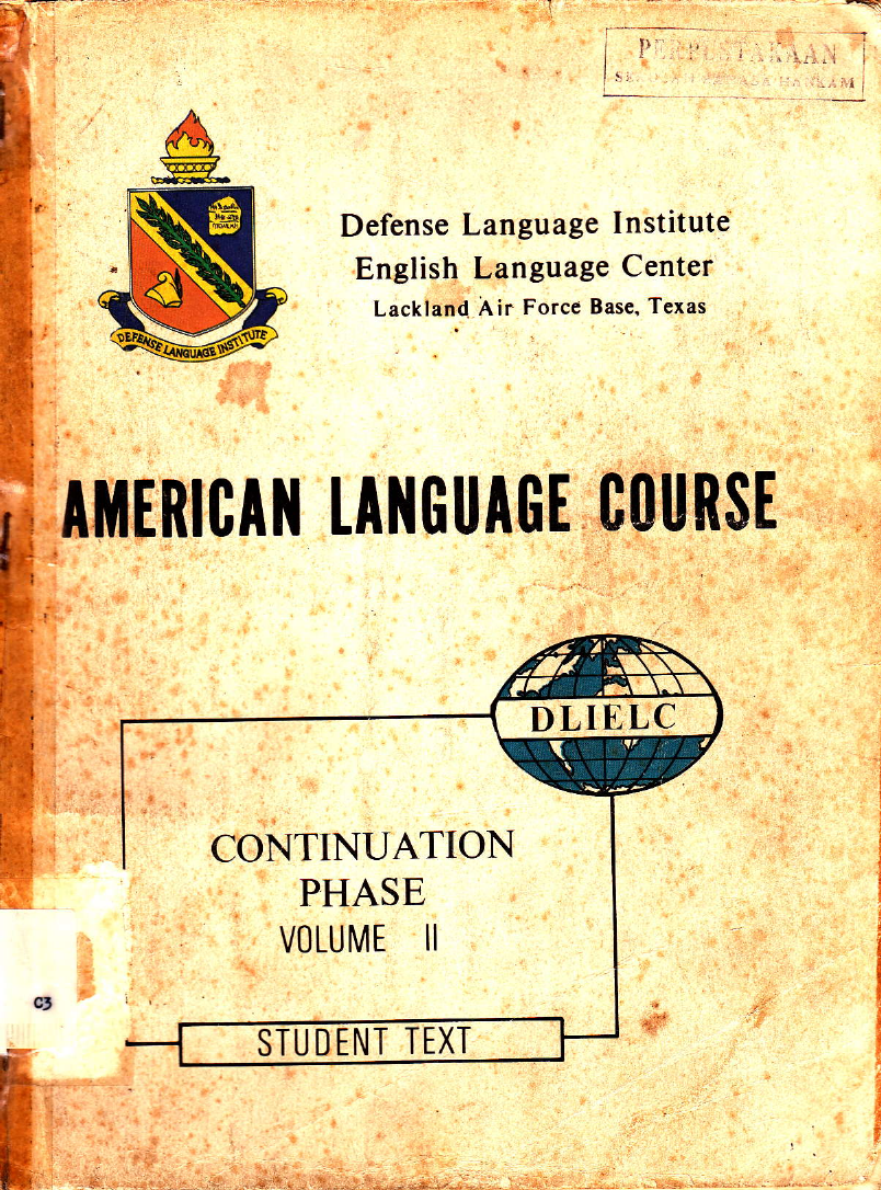 AMERICAN LANGUAGE COURSE CONTINUTION PHASE VOLUME II