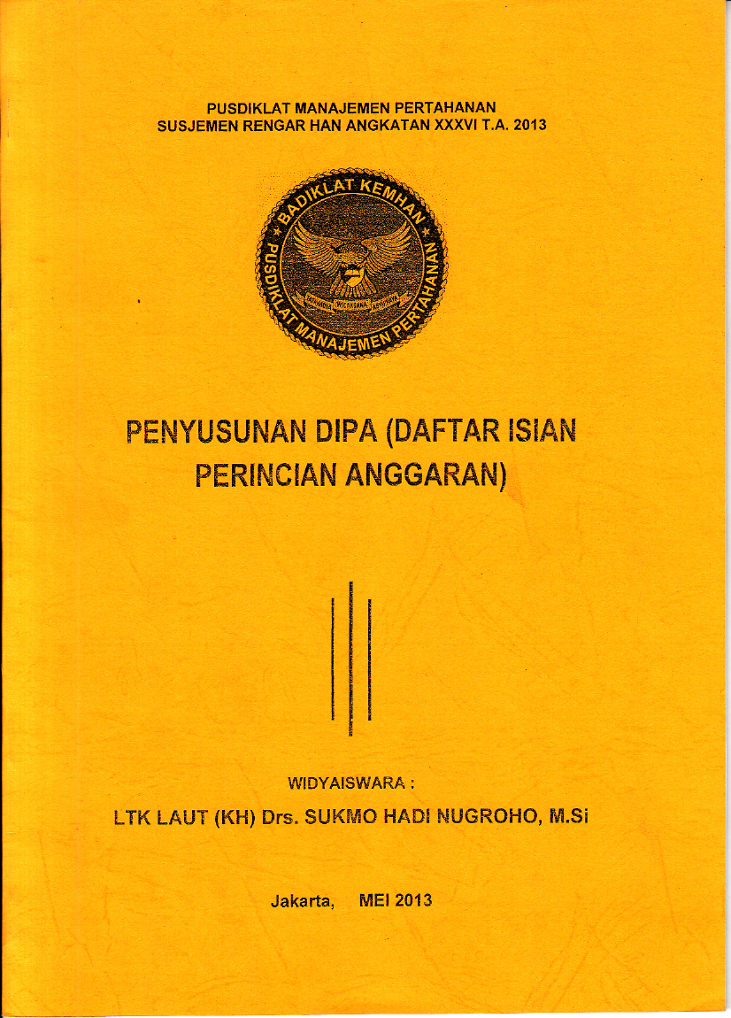 PENYUSUNAN DIPA (DAFTAR ISIAN PERINCIAN ANGGARAN)
