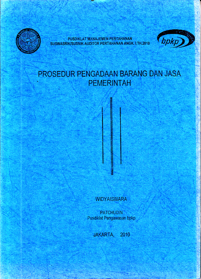 OVERVIEW PROSEDUR PENGADAAN BARANG DAN JASA PEMERINTAH