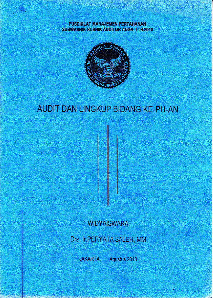 AUDIT DAN LINGKUP BIDANG KE.PU-AN