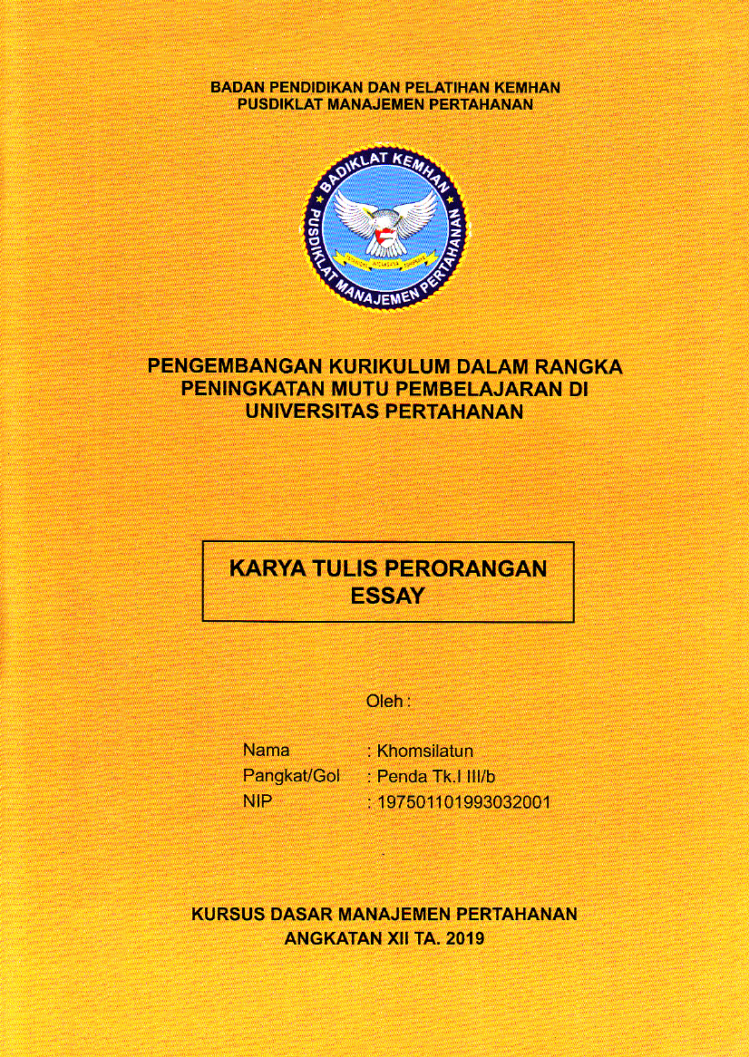 PENGEMBANGAN KURIKULUM DALAM RANGKA PENINGKATAN MUTU PEMBELAJARAN DI UNIVERSITAS PERTAHANAN