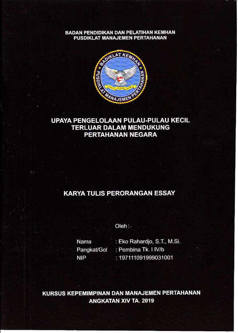 UPAYA PENGELOLAAN PULAU-PULAU KECILTERLUAR DALAM MENDUKUNG PERTAHANAN NEGARA