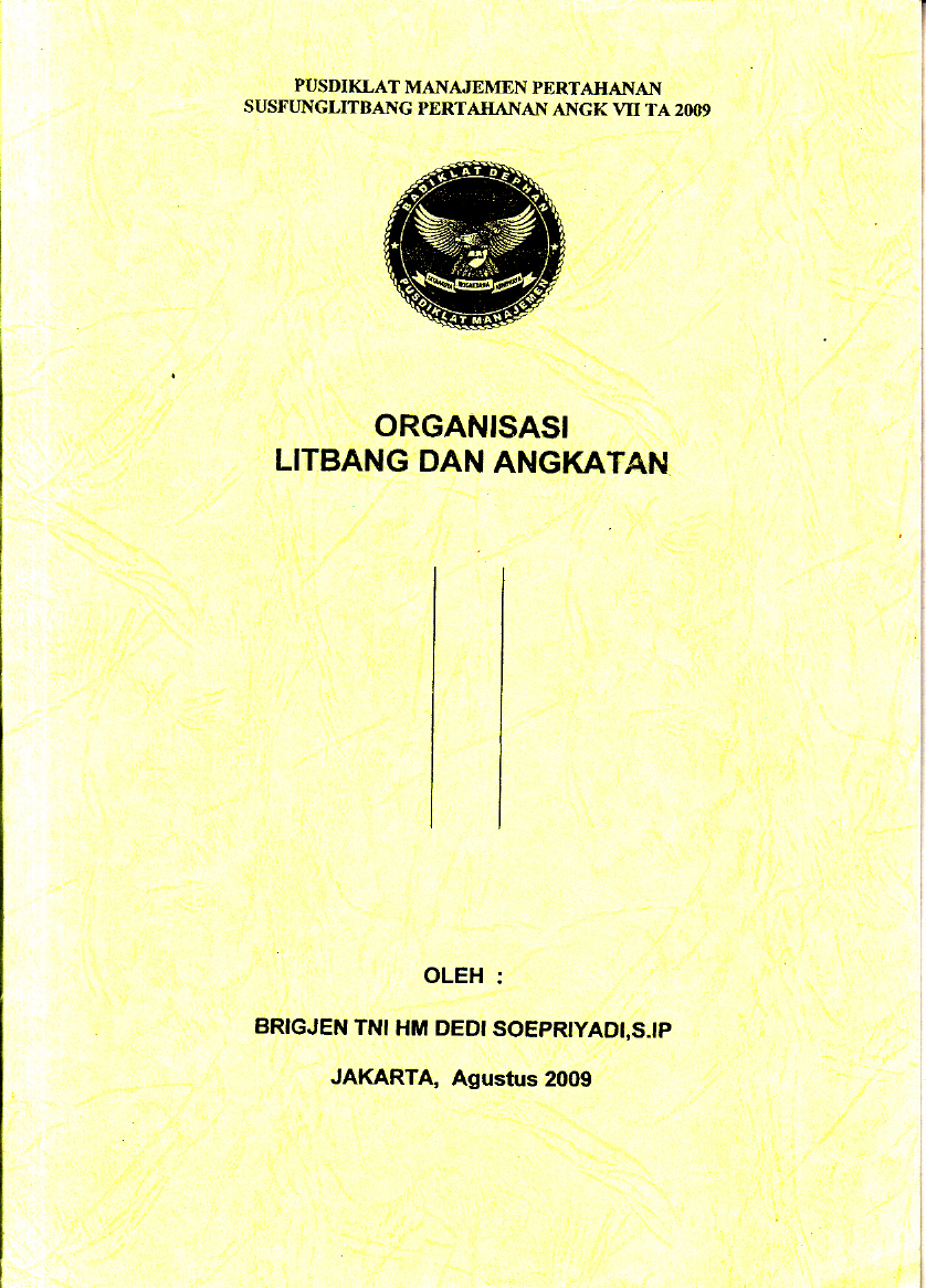 ORGANISASI LITBANG DAN ANGKATAN