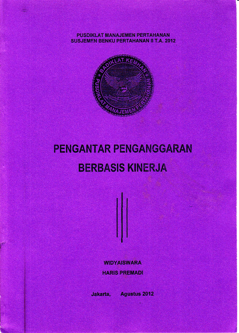 PENGANTAR PENGANGGARAN BARBASIS KINERJA