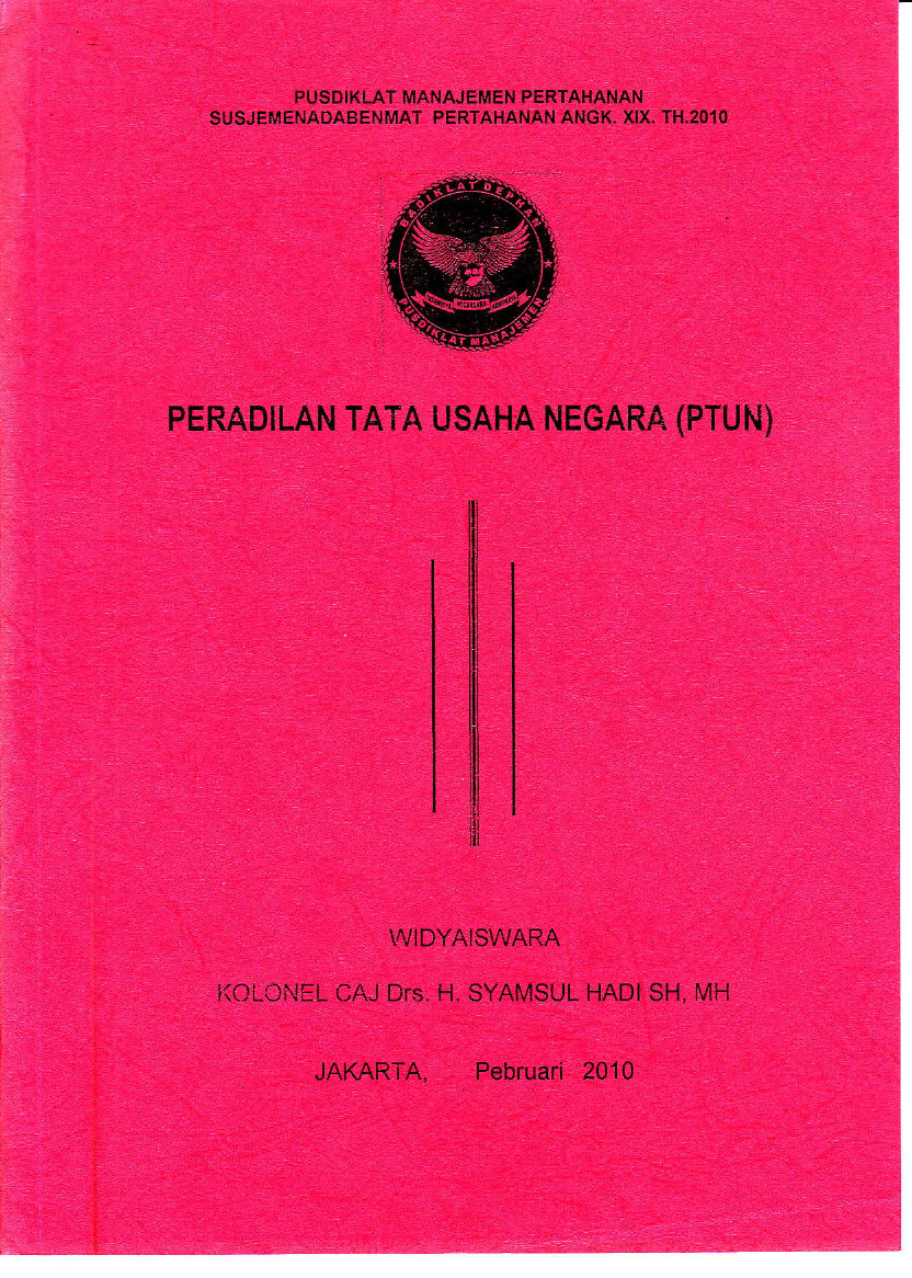 PERADILAN TATA USAH NEGARA (PTUN)