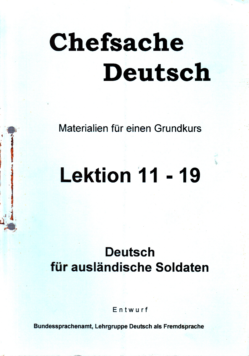 CHEFSACHE DEUTSCH LEKTION 11 - 19