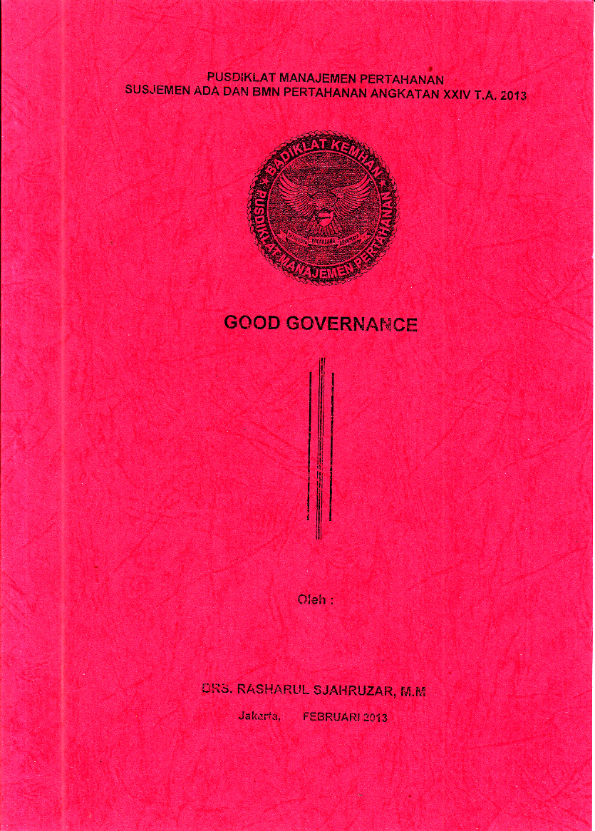 GOOD GOVERNANCE TH 2013