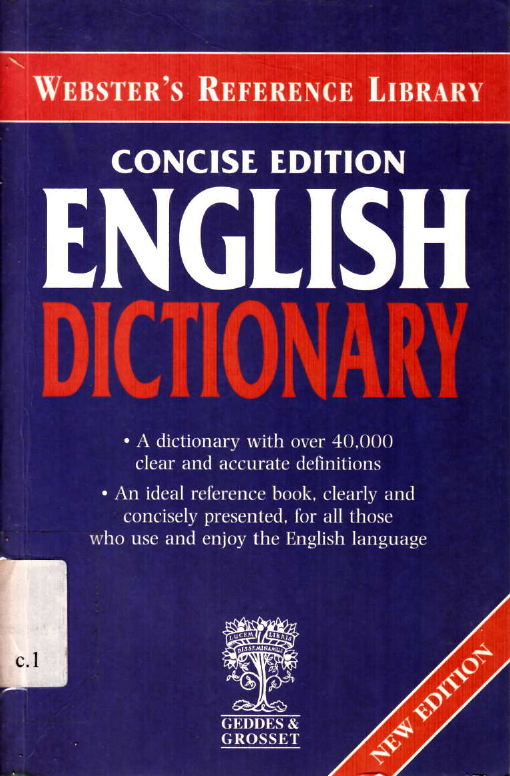 CONCISE EDITION ENGLISH DICTONARY