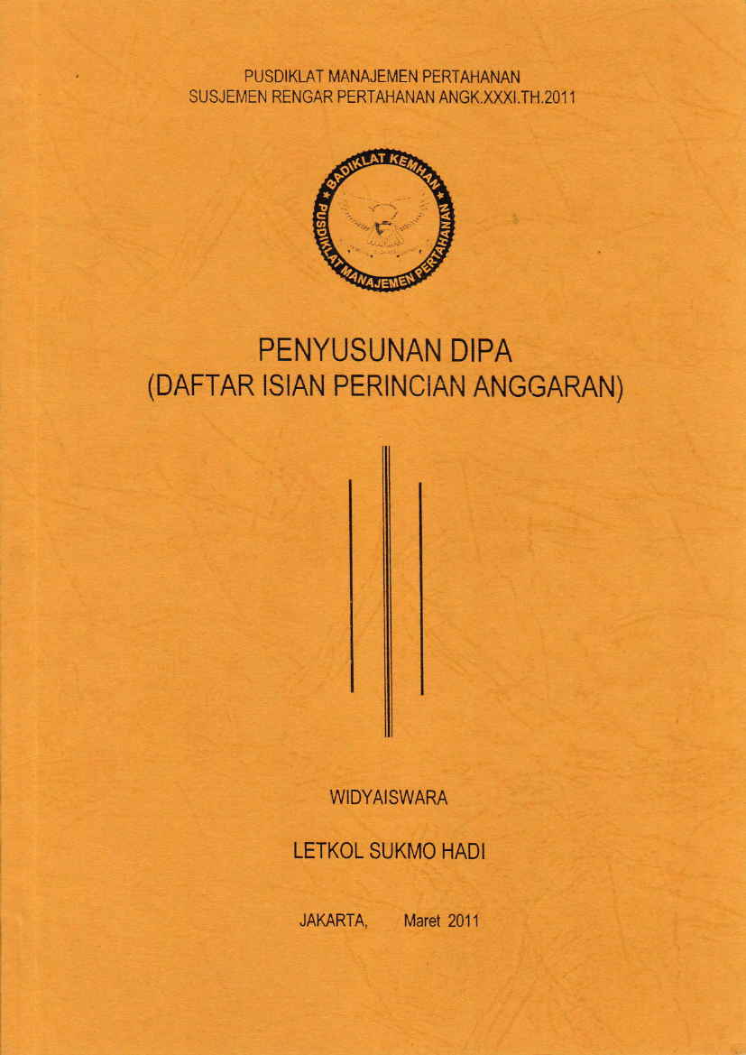 PENYUSUNAN DIPA (DAFTAR ISIAN PERINCIAN ANGGARAN)