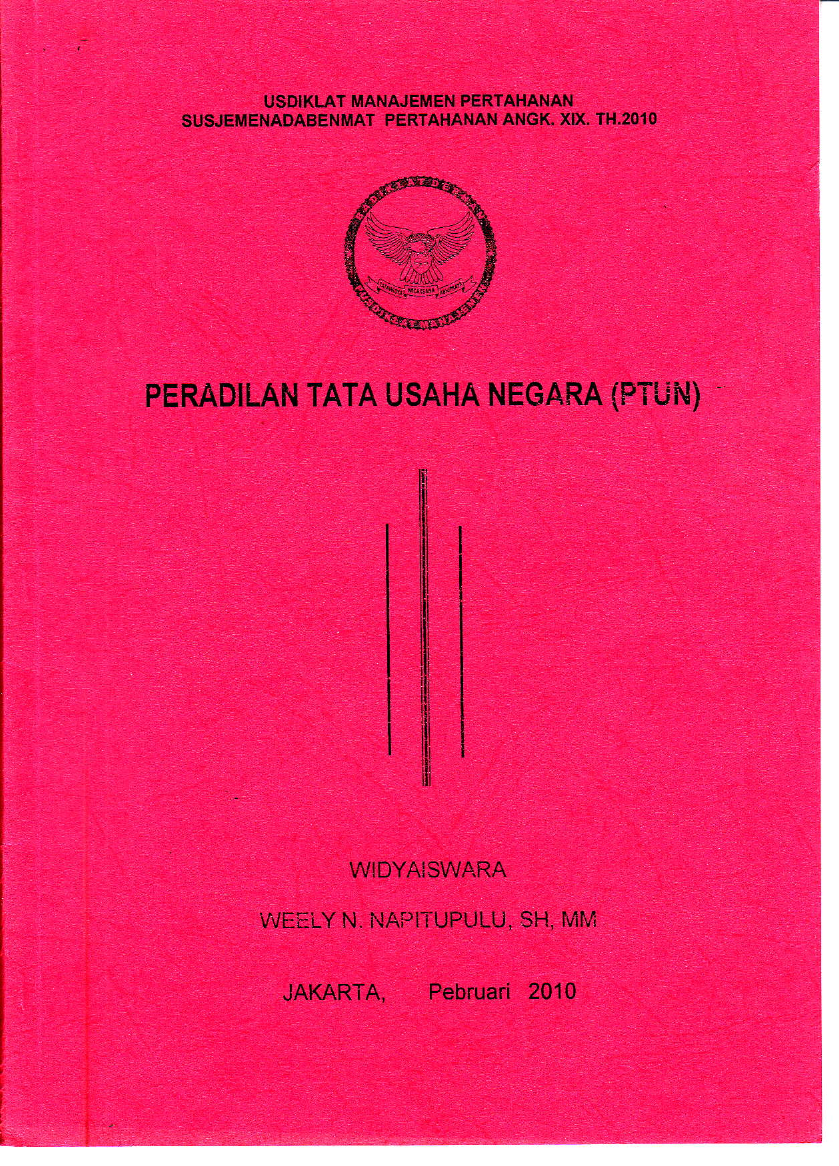 PERADILAN TATA USAHA NEGARA (PTUN)