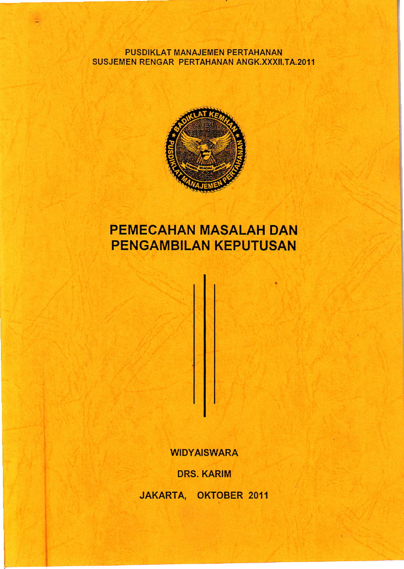 PEMECAHAN MASALAH & PENGAMBILAN KEPUTUSAN