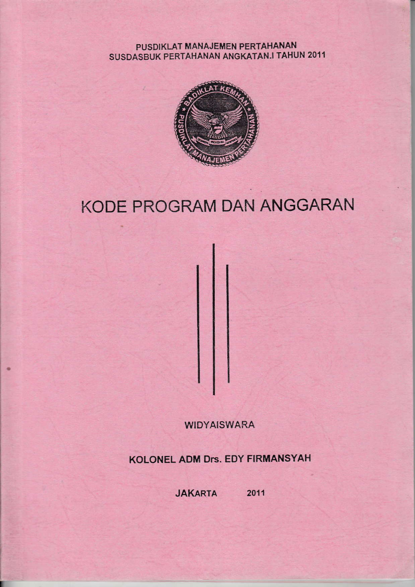 KODE PROGRAM DAN ANGGARAN