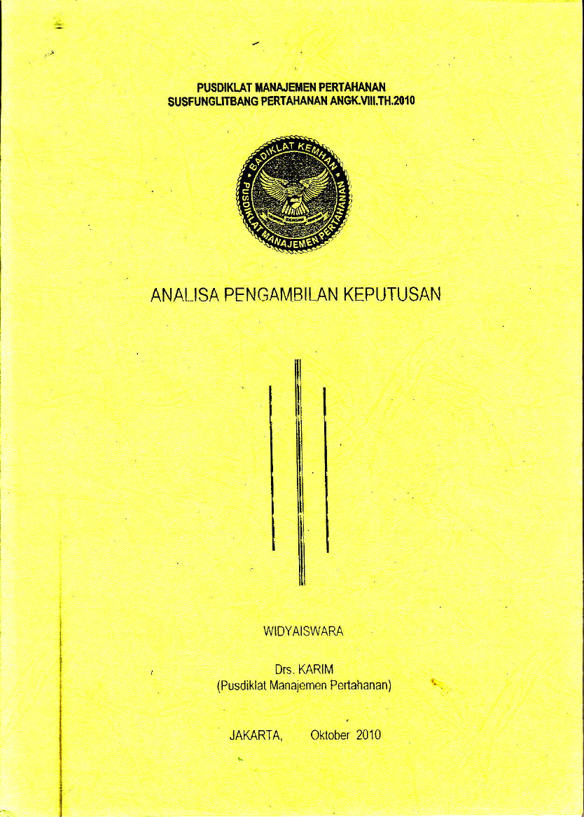 ANALISA PENGAMBILAN KEPUTUSAN