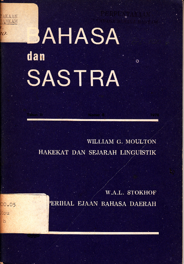 BAHASA DAN SASTRA NOMOR 6 TAHUN II
