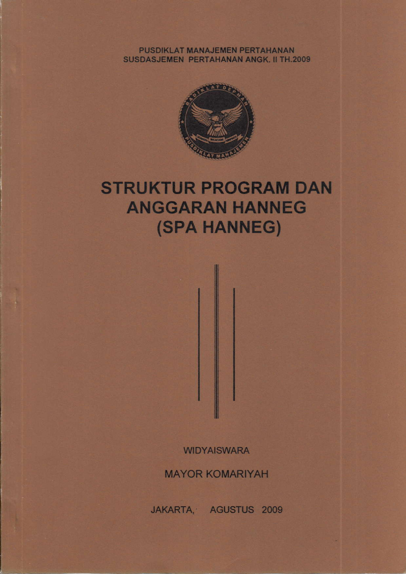 STRUKTUR PROGRAM DAN ANGGARAN HANNEG (SPA HANNEG)