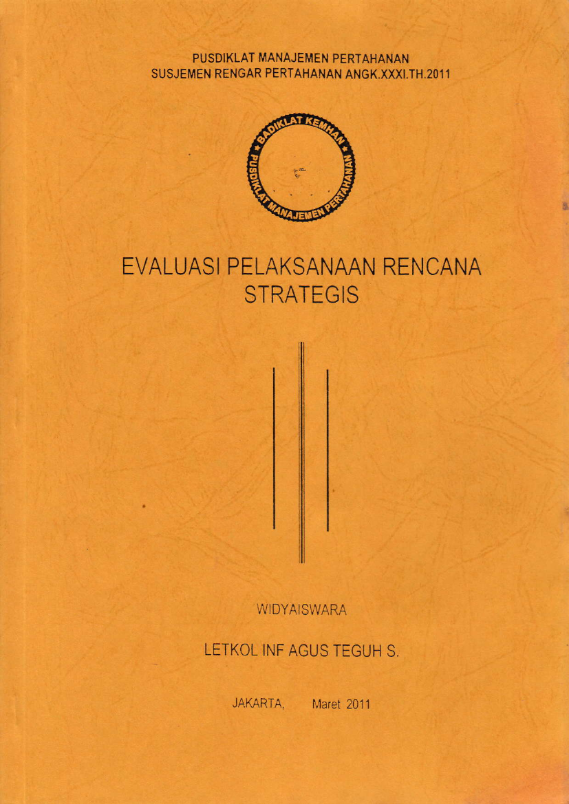 EVALUASI PELAKSANAAN RENCANA STRATEGIS