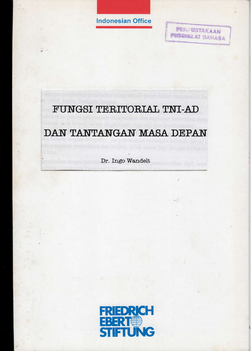 FUNGSI TERITORIAL TNI-AD DAN TANTANGAN MASA DEPAN