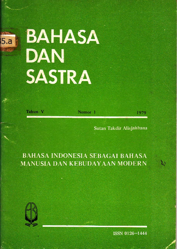 BAHASA DAN SASTRA NOMOR 1 TAHUN V