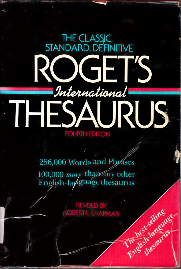 ROGET'S INTERNASIONAL THESAURUS FOURTH EDITION