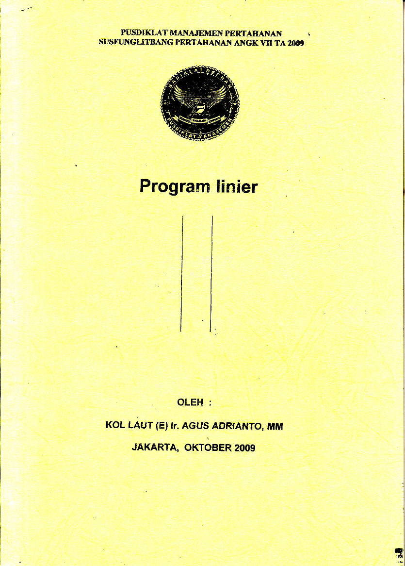 PROGRAM LINIER