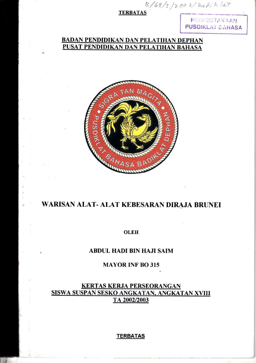 WARISAN ALAT-ALAT KEBESARAN DIRAJA BRUNEI