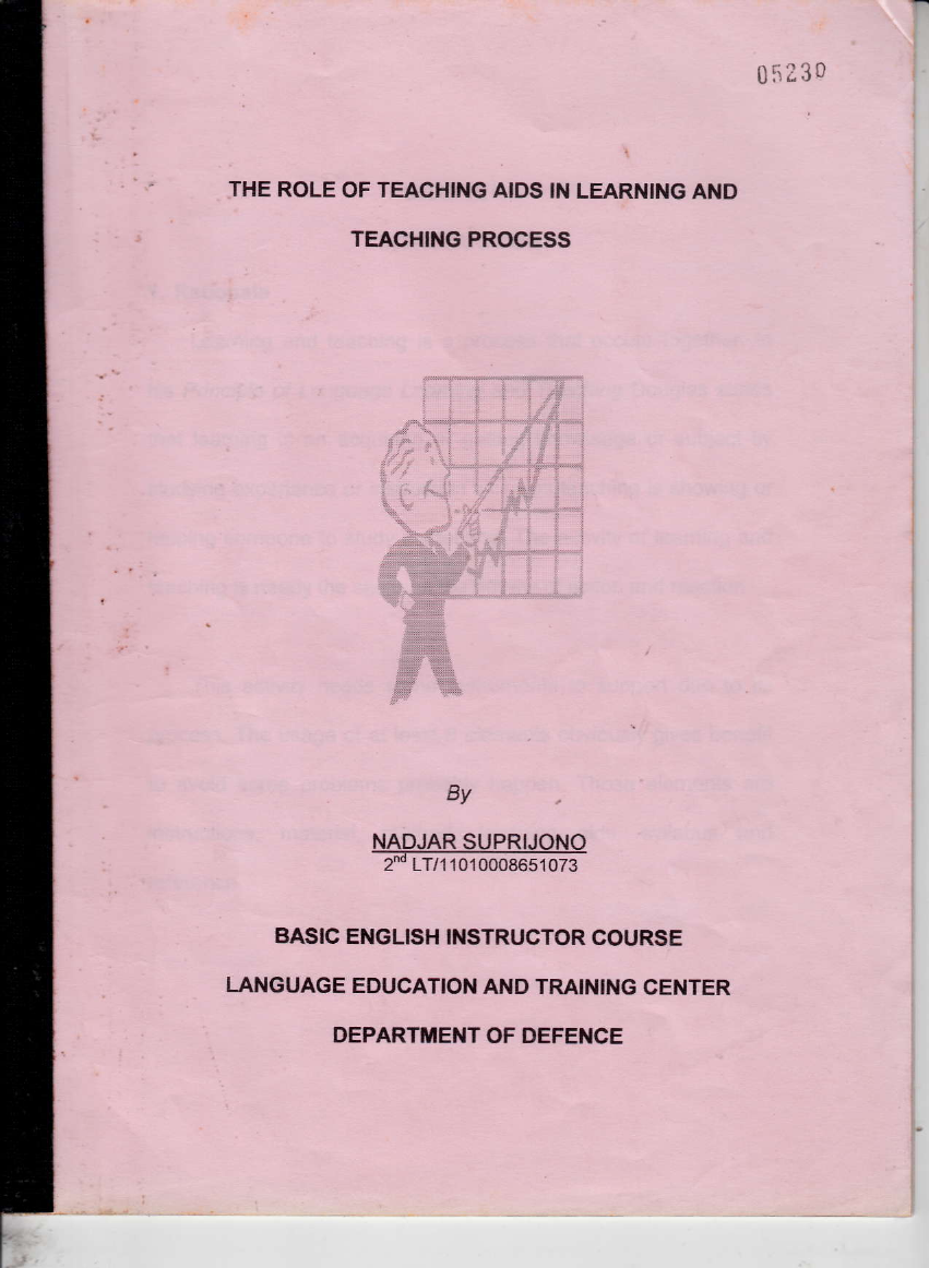 THE ROLE OF TEACHING AIDS IN LEARNING AND TEACHING PROCESS