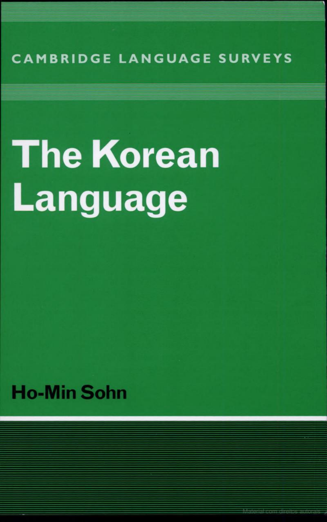 The Korean Language (Cambridge Language Surveys)