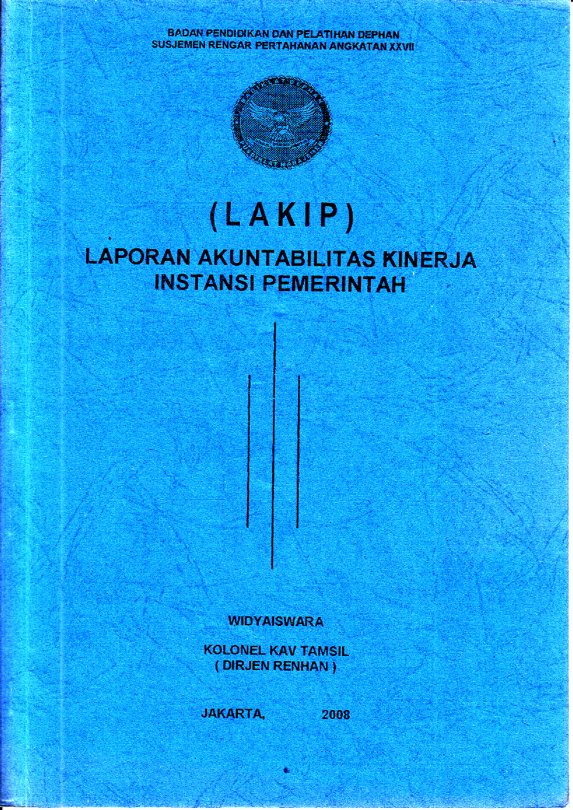 LAPORAN AKUNTABILITAS KINERJA INSTANSI PEMERINTAH
