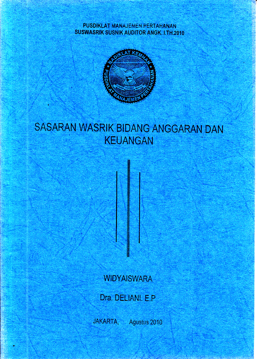 SASARAN WASRIK BIDANG ANGGARAN DAN KEUANGAN