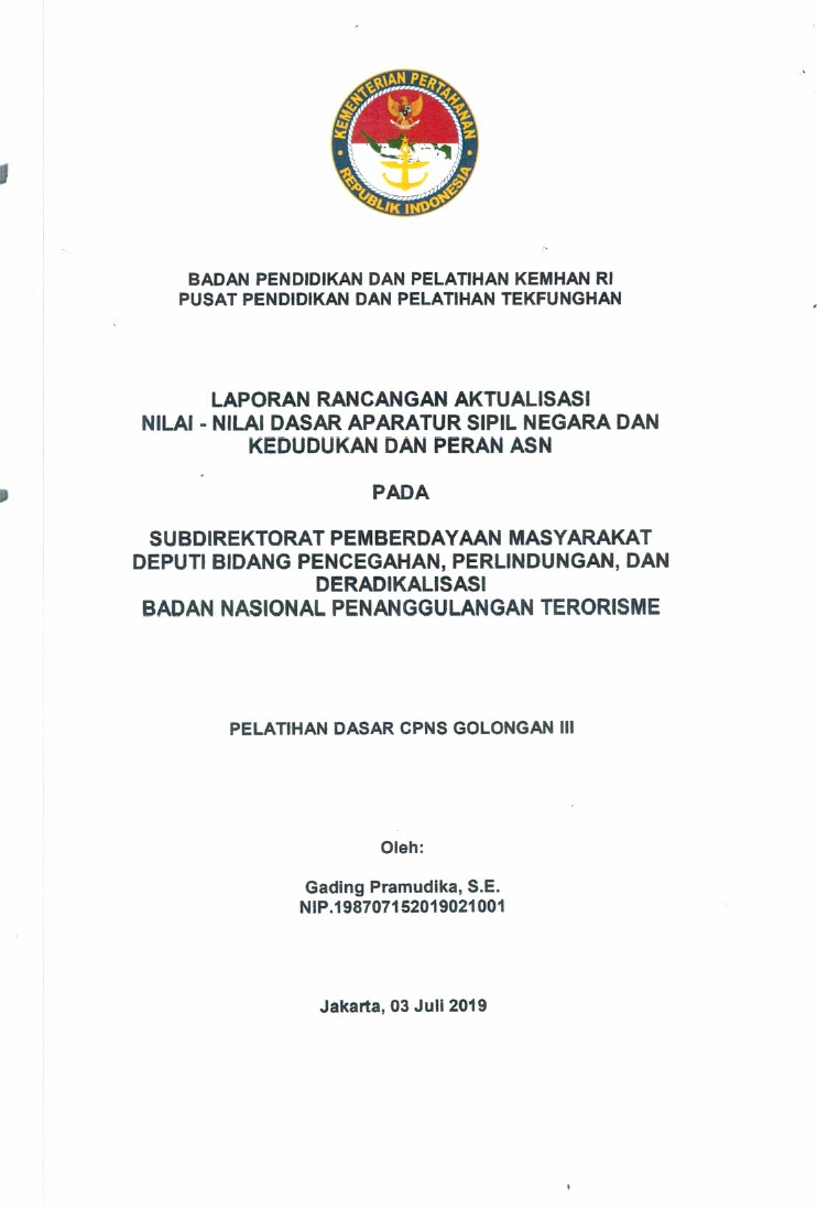 SUBDIREKTORAT PEMBERDAYAAN MASYRAKAT DEPUTI BIDANG PENCEGAHAN, PERLINDUNGAN, DAN DERADIKALISASI BADAN NASIONAL PENANGGULANGAN TERORISME