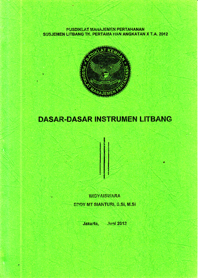 DASAR-DASAR INSTRUMEN LITBANG