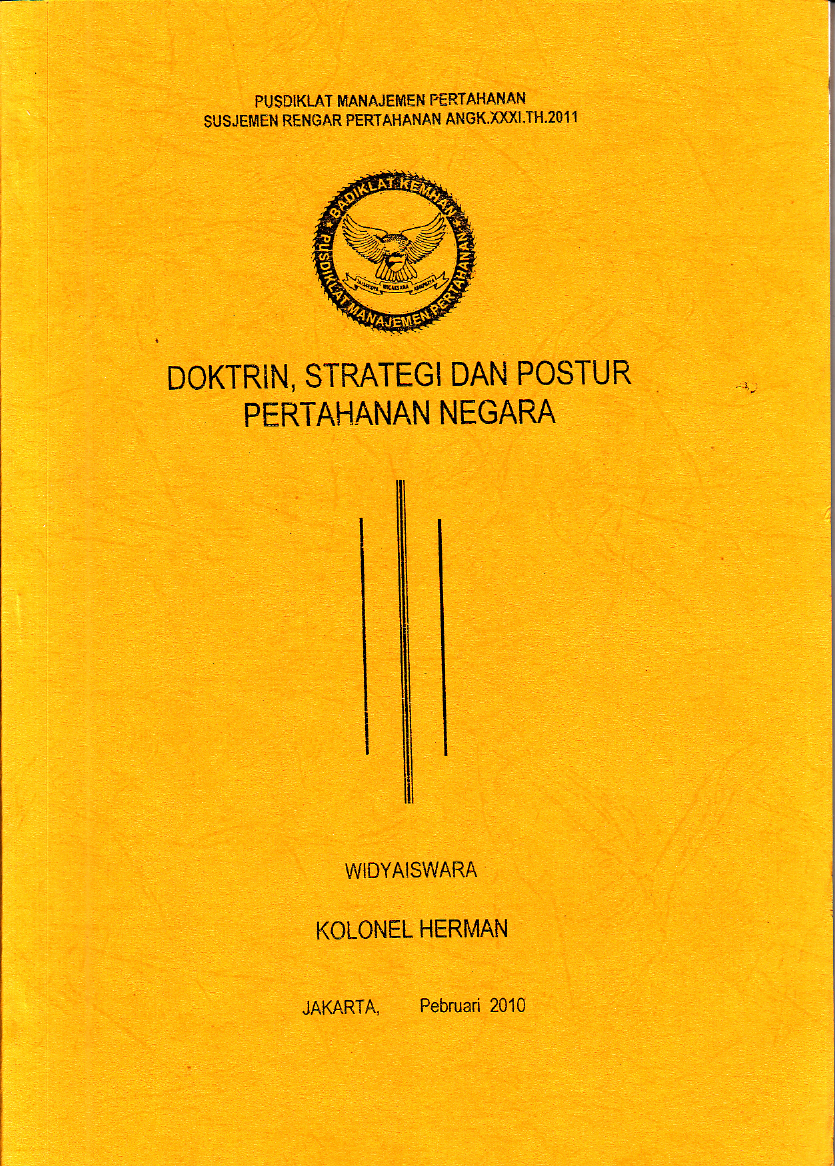 DOKTRIN. STRATEGI DAN POSTUR PERTAHANAN NEGARA