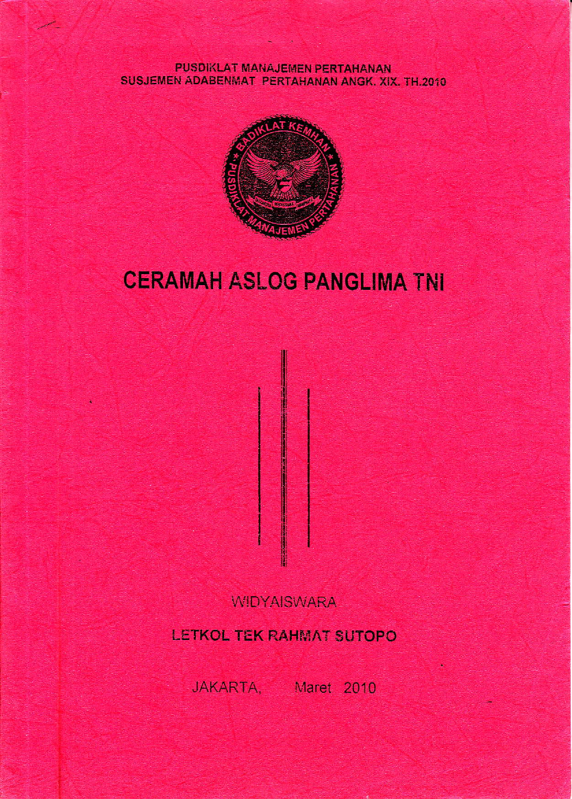 CERAMAH ASLOG PANGLIMA TNI