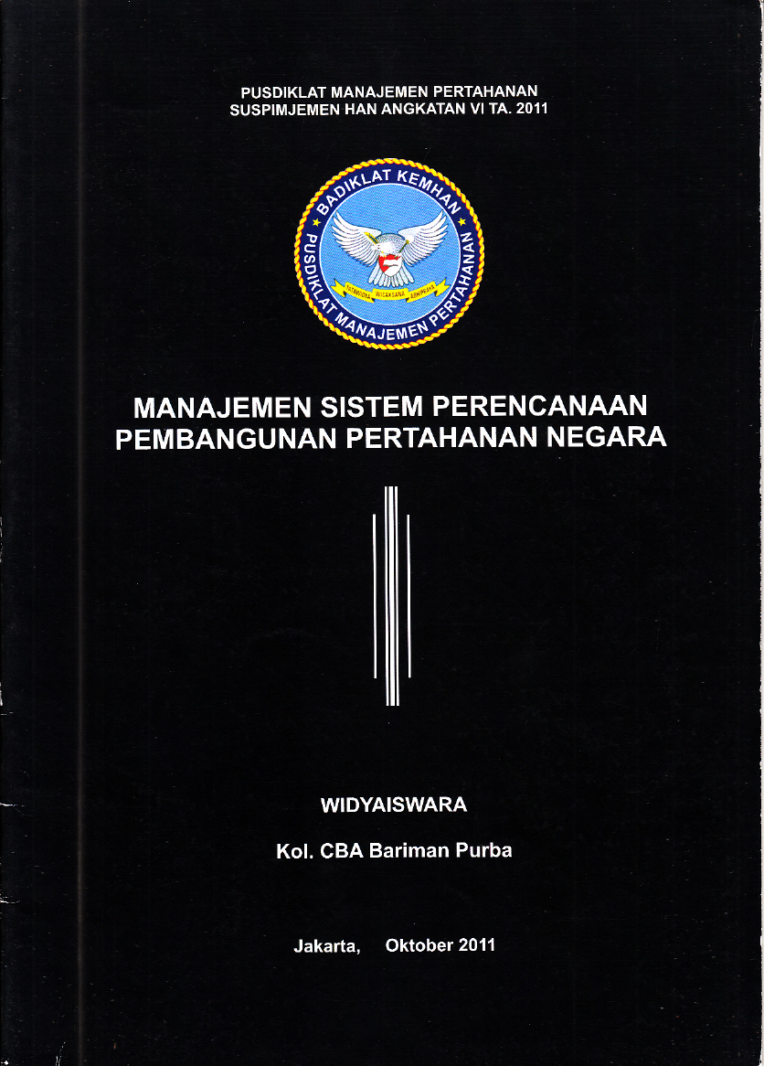MANAJEMEN SISTEM PERENCANAAN PEMBANGUNAN PERTAHANAN NEGARA