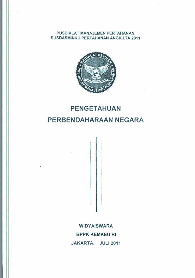 PENGETAHUAN PERBENDAHARAAN NEGARA