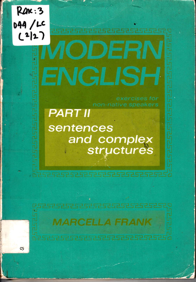 MODERN ENGLISH PART II