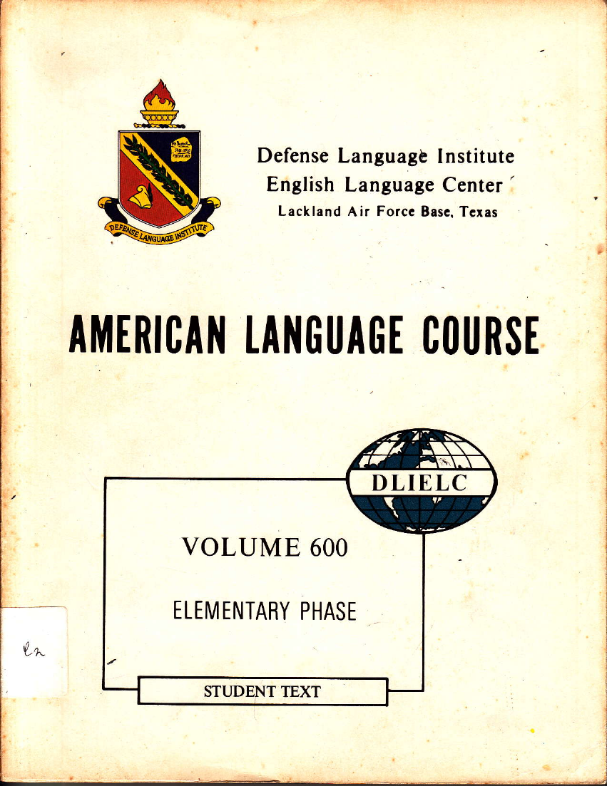 ALC VOLUME 600 ELEMENTARY PHASE