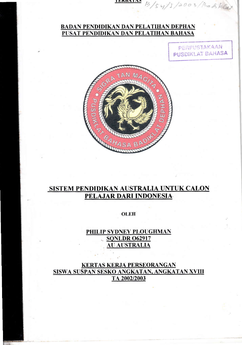 SISTEM PENDIDIKAN AUSTRALIA UNTUK CALON PELAJAR DARI INDONESIA